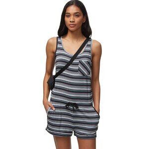 Kavu Doris Carbon Striped Romper Shorts Tank Top One Piece Size Small New!